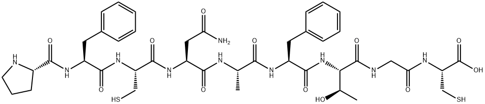 H-Pro-Phe-Cys-Asn-Ala-Phe-Thr-Gly-Cys-OH (Cys3-Cys9)|PRO-PHE-CYS-ASN-ALA-PHE-THR-GLY-CYS(DISULFIDE BRIDGE CYS3-CYS9)