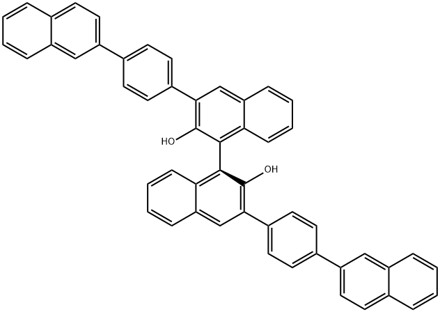 S-3,3'-BIS[4-(2-NAPHTHALENYL)PHENYL]-1,1'-BINAPHTHALENE]-2,2'-DIOL,309934-87-0,结构式