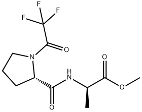 D-Alanine, N-1-(trifluoroacetyl)-L-prolyl-, methyl ester Struktur