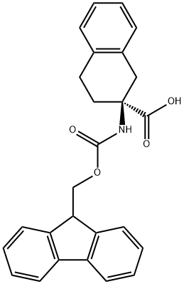 2-Naphthalenecarboxylic acid, 2-[[(9H-fluoren-9-ylmethoxy)carbonyl]amino]-1,2,3,4-tetrahydro-, (2S)-, 333429-04-2, 结构式