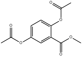 2,5-diacetoxy-benzoic acid methyl ester Struktur