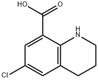 6-Chloro-1,2,3,4-tetrahydroquinoline-8-carboxylic acid Struktur