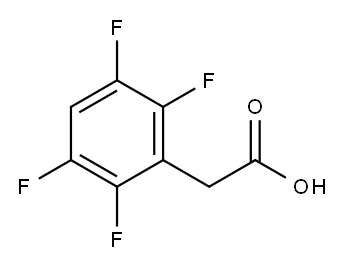 2-(2,3,5,6-四氟苯基)乙酸 结构式