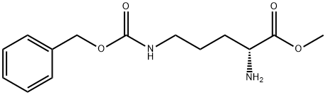 N5-[(Phenylmethoxy)carbonyl]-D-ornithine methyl ester Structure