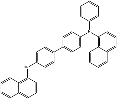 N,N'-二(1-萘)-N-苯基-4,4'联苯二胺,352359-43-4,结构式