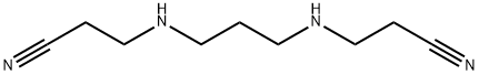 Propanenitrile, 3,3'-(1,3-propanediyldiimino)bis- 化学構造式