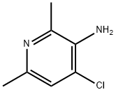 4-氯-2,6-二甲基吡啶-3-胺 结构式