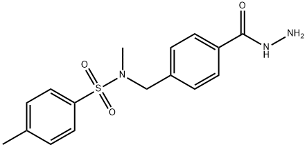 N-{[4-(肼羰基)苯基]甲基}-N,4-二甲基苯-1-磺酰胺, 377769-39-6, 结构式
