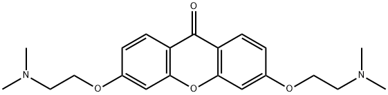 2,7-ビス[2-(ジメチルアミノ)エトキシ]-9H-キサンテン-9-オン 化学構造式