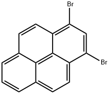 Pyrene, 1,3-dibromo- Structure