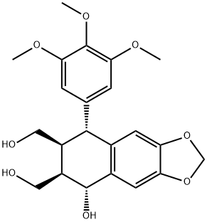 苦鬼臼毒醇 结构式