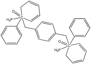 Phosphine oxide, 1,1'-[1,4-phenylenebis(methylene)]bis[1,1-diphenyl- Structure