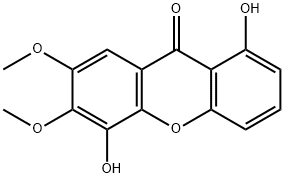 1,5-Dihydroxy-6,7-dimethoxyxanthone Structure
