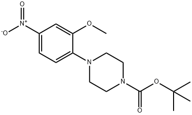 1-Piperazinecarboxylic acid, 4-(2-methoxy-4-nitroph Struktur