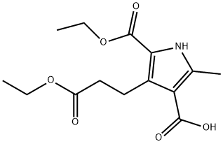 1H-Pyrrole-2,4-dicarboxylic acid, 3-(3-ethoxy-3-oxopropyl)-5-methyl-, 2-ethyl ester