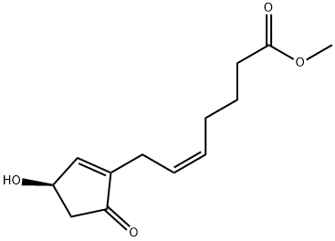 7-(3-(R)-Hydroxy-5-oxo-1-cyclopenten-1-yl)-5-(Z)-heptenoic acid methyl este Structure