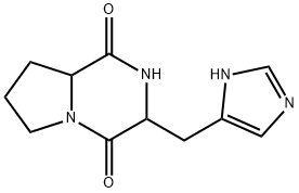 histidyl-proline diketopiperazine Struktur