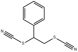 Thiocyanic acid, 2-phenyl-2-thiocyanatoethyl ester Structure