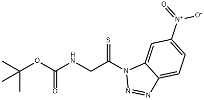 Boc-ThionoGly-1-(6-nitro)benzotriazolide Struktur