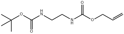 1-(烯丙氧基羰基)-4-(叔丁氧基羰基)乙基二胺,438012-35-2,结构式