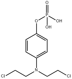 hydroxyaniline mustard phosphate Structure