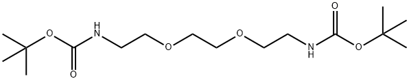 Boc-NH-PEG2-NH-Boc Struktur