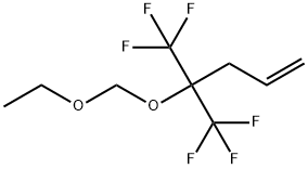 1-Pentene, 4-(ethoxymethoxy)-5,5,5-trifluoro-4-(trifluoromethyl)- Structure