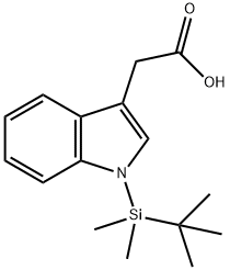 2{1-[(tert-butyl)dimethylsilyl]}-1H-indole-3-acetic acid Structure