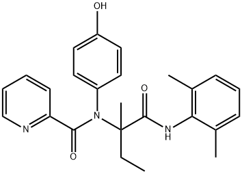 2-Pyridinecarboxamide,N-[1-[[(2,6-dimethylphenyl)amino]carbonyl]-1-methylpropyl]-N-(4-hydroxyphenyl)-(9CI),497847-79-7,结构式