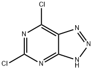 3H-1,2,3-Triazolo[4,5-d]pyrimidine, 5,7-dichloro- 结构式