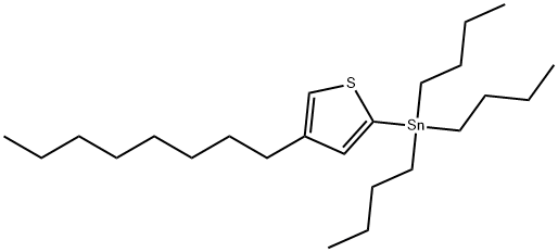 三丁基(4-辛基噻吩-2-基)锡, 504441-11-6, 结构式
