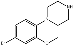 Piperazine, 1-(4-bromo-2-methoxyphenyl)- Structure