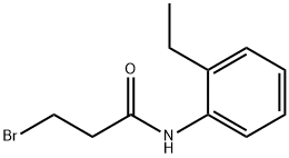 Propanamide, 3-bromo-N-(2-ethylphenyl)- 结构式