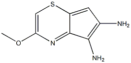 4,7-Benzothiazolediamine,6-methoxy-(9CI) 结构式