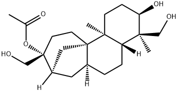 アフィジコリン-17-アセタート 化学構造式