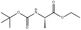 L-Alanine, N-[(1,1-dimethylethoxy)carbonyl]-, ethyl ester Struktur
