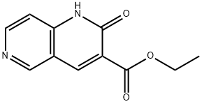 1,6-Naphthyridine-3-carboxylic acid, 1,2-dihydro-2-oxo-, ethyl ester Struktur