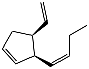 1β-Ethenyl-2β-[(Z)-1-butenyl]-3-cyclopentene Struktur