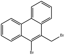 Phenanthrene, 9-bromo-10-(bromomethyl)- 化学構造式