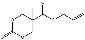 5-甲基-5-烯丙氧基羰基-1,3-二恶烷-2-酮 结构式