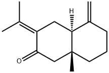Eudesma-4(15),7(11)-dien-8-one Structure