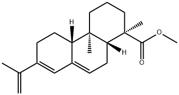 (1S,4bβ,10aβ)-1,2,3,4,4a,4b,5,6,10,10a-Decahydro-1,4aα-dimethyl-7-(1-methylethenyl)-1β-phenanthrenecarboxylic acid methyl ester Struktur