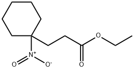Cyclohexanepropanoic acid, 1-nitro-, ethyl ester 化学構造式
