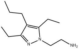 1H-Pyrazole-1-ethanamine,3,5-diethyl-4-propyl-(9CI) 结构式