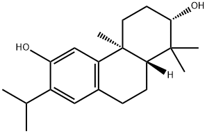 (2S)-1,2,3,4,4a,9,10,10aα-オクタヒドロ-1,1,4aβ-トリメチル-7-イソプロピル-2β,6-フェナントレンジオール 化学構造式