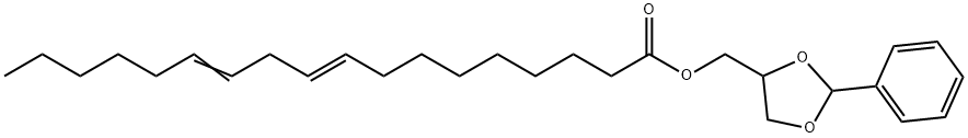 rel-9,12-Octadecadienoic acid [(2S*)-2α*-phenyl-1,3-dioxolane]-4β*-ylmethyl ester Structure