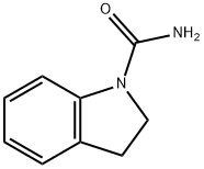 2,3-二氢-1H-吲哚-1-甲酰胺, 56632-33-8, 结构式
