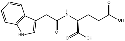 インドールアセチルグルタミン酸 化学構造式