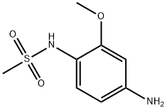 N-(4-アミノ-2-メトキシフェニル)メタンスルホンアミド 化学構造式