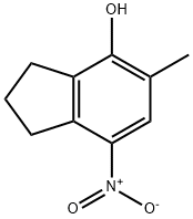 4-羟基-5-甲基-7-硝基-2,3-二氢-1H-茚, 575504-26-6, 结构式